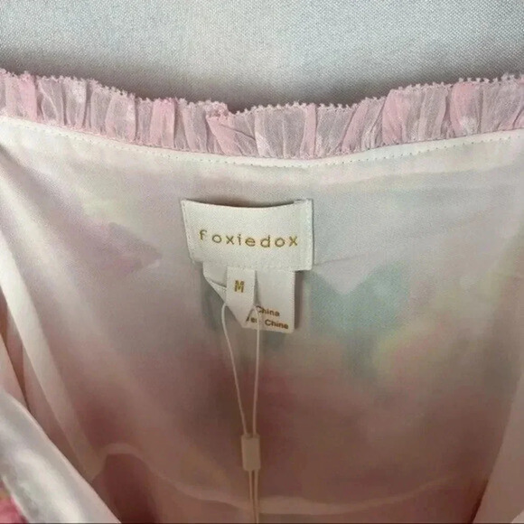 Foxiedox Pink Floral Mami Mini Dress M - Picture 8 of 9